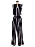 Eliza J Stripes Black Jumpsuit Size 4 - photo 2