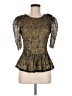 BCBGMAXAZRIA Green 3/4 Sleeve Top Size 6 - photo 1