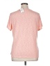INC International Concepts Pink Short Sleeve Top Size 1X - photo 2
