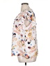 Zac & Rachel 100% Polyester Print Ivory Short Sleeve Blouse Size 1X - photo 5