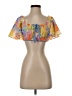 Shein Orange Short Sleeve Blouse Size S - photo 1