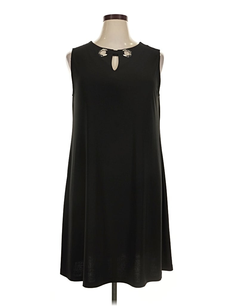 Pre-owned Ak Anne Klein Casual Dress In Black