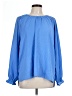 Jessica Simpson 100% Polyester Blue Long Sleeve Blouse Size L - photo 1