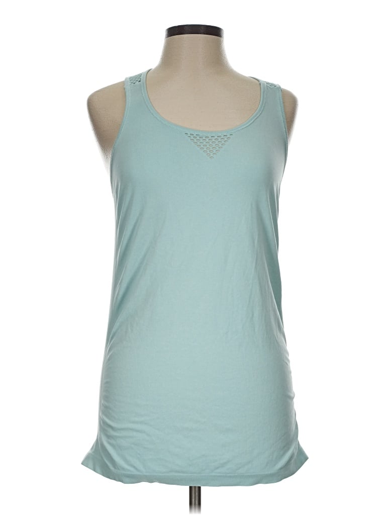 Pre-owned Active By Old Navy Tank Top Teal Halter Neckline Tops