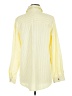 Unbranded 100% Polyester Stripes Yellow Long Sleeve Blouse Size M - photo 2