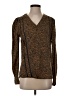 Hinge 100% Viscose Brown Long Sleeve Blouse Size S - photo 1