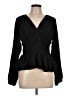 Sam Edelman Black Long Sleeve Blouse Size L - photo 1
