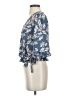 Sienna Sky 100% Polyester Blue 3/4 Sleeve Blouse Size XS - photo 5