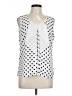 Ezra 100% Polyester White Sleeveless Blouse Size L - photo 1
