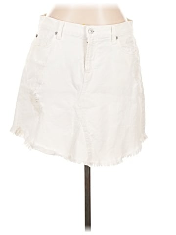 7 For All Mankind Denim Skirt (view 1)