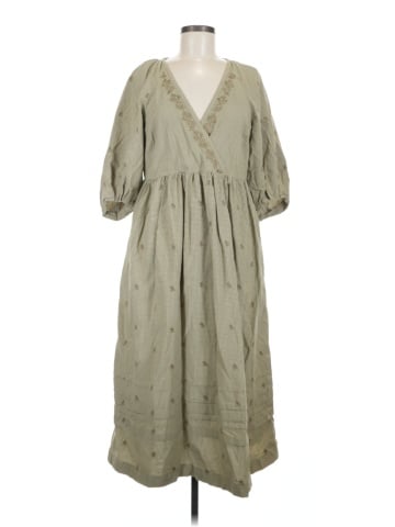 Madewell Marianna Puff-Sleeve Midi Dress in Welsh Blossoms (view 1)