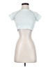 Out From Under Blue Short Sleeve Turtleneck Size S - photo 1