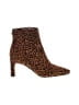 Sam Edelman Animal Print Brown Ankle Boots Size 8 1/2 - photo 1
