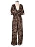 White House Black Market Animal Print Brown Jumpsuit Size XS - photo 1