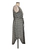 Shein Stripes Gray Casual Dress Size L - photo 4