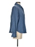 Design History Houndstooth Blue Long Sleeve Button-Down Shirt Size S - photo 4