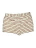 Ann Taylor LOFT Outlet Stripes Ivory Shorts Size 12 - photo 2