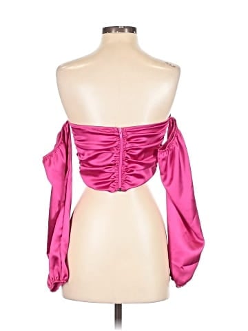 Blue Blush 3/4 Sleeve Blouse (view 2)