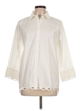 Per Se By Carlisle 3/4 Sleeve Button-Down Shirt (view 1)