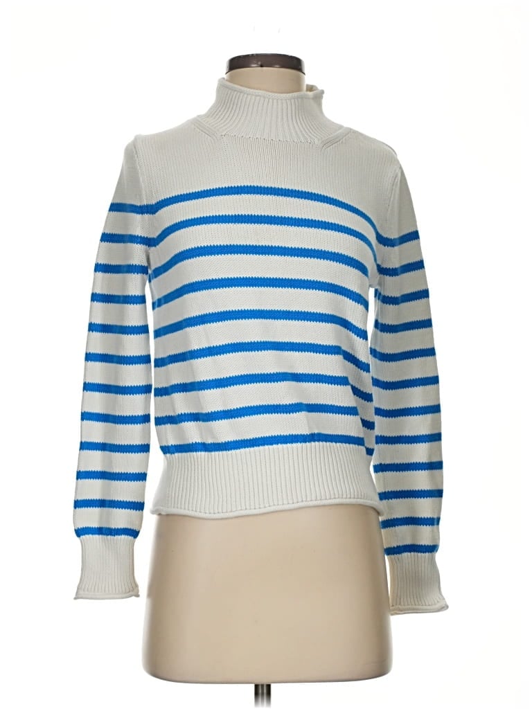 Pre-owned Jcrew Turtleneck Sweater In Blue
