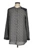Collective Concepts 100% Polyester Paisley Gray Long Sleeve Blouse Size M - photo 1