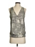 By Anthropologie Silver Tank Top Size S - photo 1