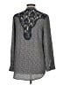 Collective Concepts 100% Polyester Paisley Gray Long Sleeve Blouse Size M - photo 2