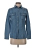 Daily Thread 100% Cotton Blue Long Sleeve Button-Down Shirt Size XS - photo 1