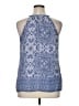 Artisan NY 100% Polyester Blue Sleeveless Blouse Size XL - photo 2