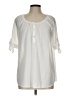 Notations 100% Polyester White 3/4 Sleeve Blouse Size L (petite) - photo 1