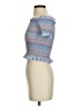 Japna 100% Cotton Blue Short Sleeve Top Size S - photo 5