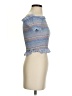 Japna 100% Cotton Blue Short Sleeve Top Size S - photo 4