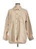 The Post 100% Cotton Solid Tan Long Sleeve Button-Down Shirt Size L - photo 1