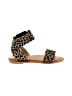 Roolee Animal Print Tan Sandals Size 5 1/2 - photo 1