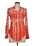 Maeve 100% Rayon Orange Long Sleeve Blouse Size 10 - photo 1