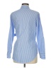 Topshop Stripes Blue Long Sleeve Blouse Size 8 - photo 2