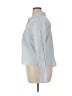 Evereve 100% Cotton Blue 3/4 Sleeve Button-Down Shirt Size XL - photo 5