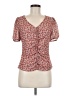 Les Serein Orange Short Sleeve Blouse Size M - photo 1