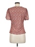Les Serein Orange Short Sleeve Blouse Size M - photo 2