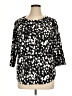 MELLODAY Black 3/4 Sleeve Blouse Size 1X - photo 1