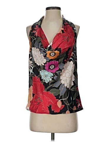 Trina Turk Sleeveless Silk Top (view 1)