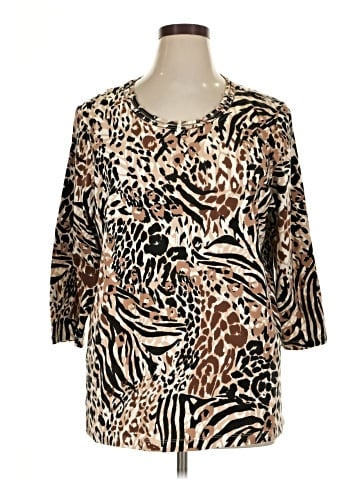 Alfred Dunner 3/4 Sleeve Blouse (view 1)