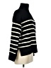 Zara Stripes Black Turtleneck Sweater Size M - photo 4