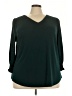 Adrianna Papell Teal Long Sleeve Blouse Size 3X - photo 1