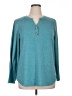 Automet Teal Long Sleeve Henley Size XL - photo 1