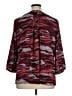 NYDJ 100% Polyester Camo Burgundy 3/4 Sleeve Blouse Size XL - photo 2