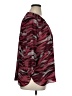 NYDJ 100% Polyester Camo Burgundy 3/4 Sleeve Blouse Size XL - photo 4