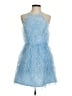 BCBGMAXAZRIA 100% Polyester Blue Cocktail Dress Size 2 - photo 1