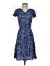 Talbots 100% Viscose Print Blue Casual Dress Size XS - photo 1