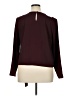 Talbots 100% Polyester Burgundy Long Sleeve Top Size XL - photo 2